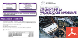 Corso strumenti per la valorizzazione immobiliare Cise-polimi